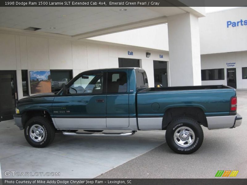 Emerald Green Pearl / Gray 1998 Dodge Ram 1500 Laramie SLT Extended Cab 4x4