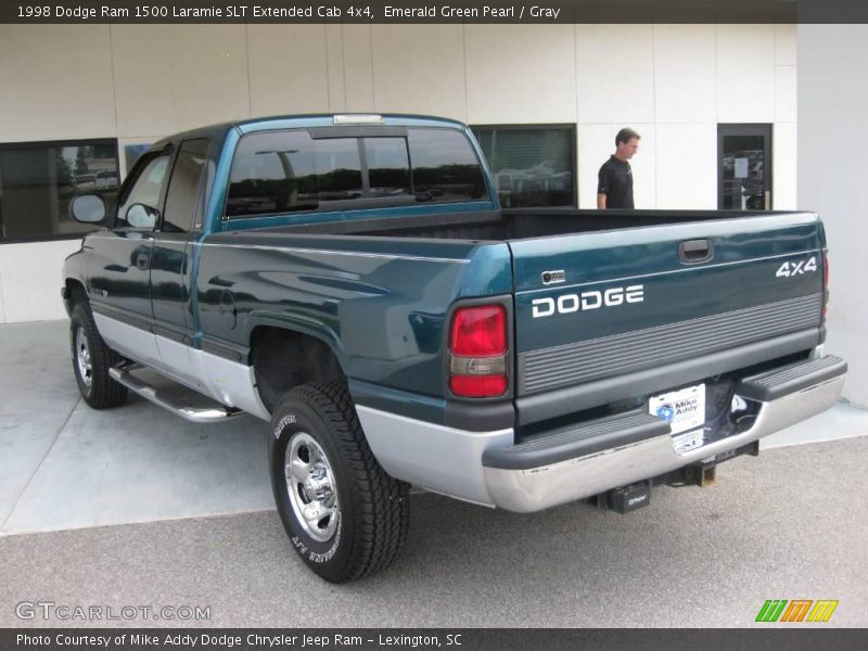 Emerald Green Pearl / Gray 1998 Dodge Ram 1500 Laramie SLT Extended Cab 4x4