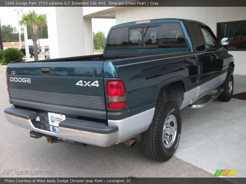 Emerald Green Pearl / Gray 1998 Dodge Ram 1500 Laramie SLT Extended Cab 4x4