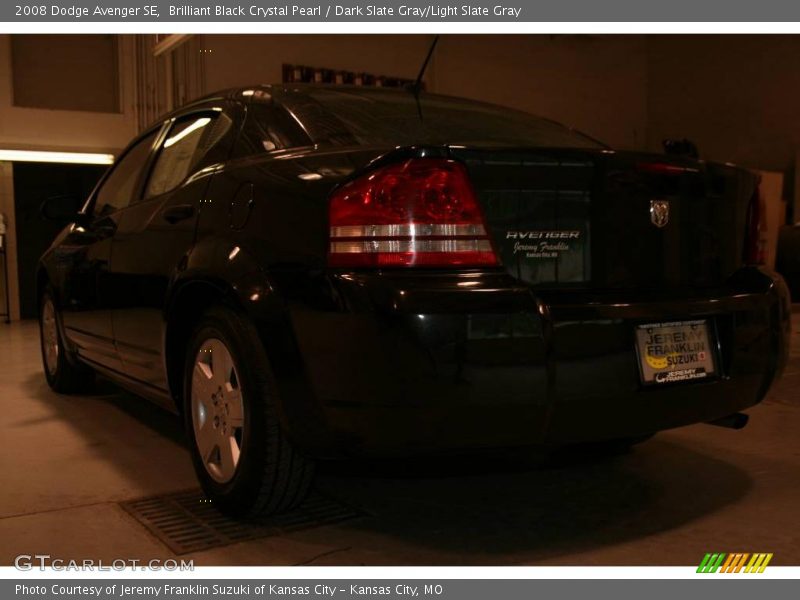 Brilliant Black Crystal Pearl / Dark Slate Gray/Light Slate Gray 2008 Dodge Avenger SE