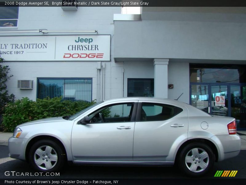 Bright Silver Metallic / Dark Slate Gray/Light Slate Gray 2008 Dodge Avenger SE