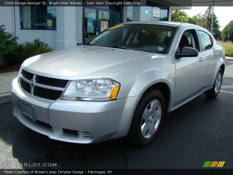 Bright Silver Metallic / Dark Slate Gray/Light Slate Gray 2008 Dodge Avenger SE