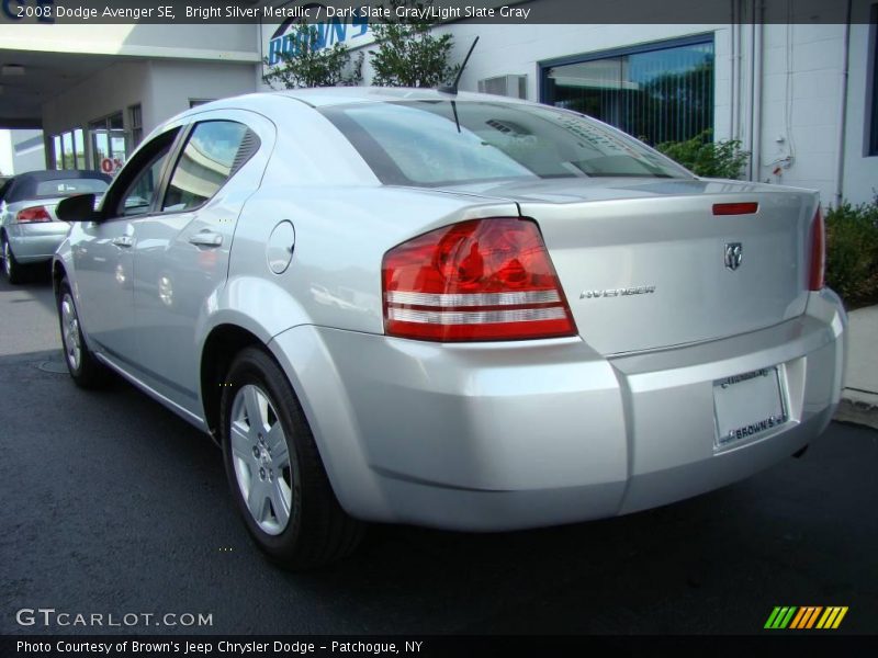 Bright Silver Metallic / Dark Slate Gray/Light Slate Gray 2008 Dodge Avenger SE