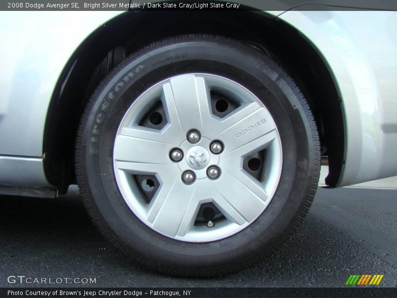 Bright Silver Metallic / Dark Slate Gray/Light Slate Gray 2008 Dodge Avenger SE