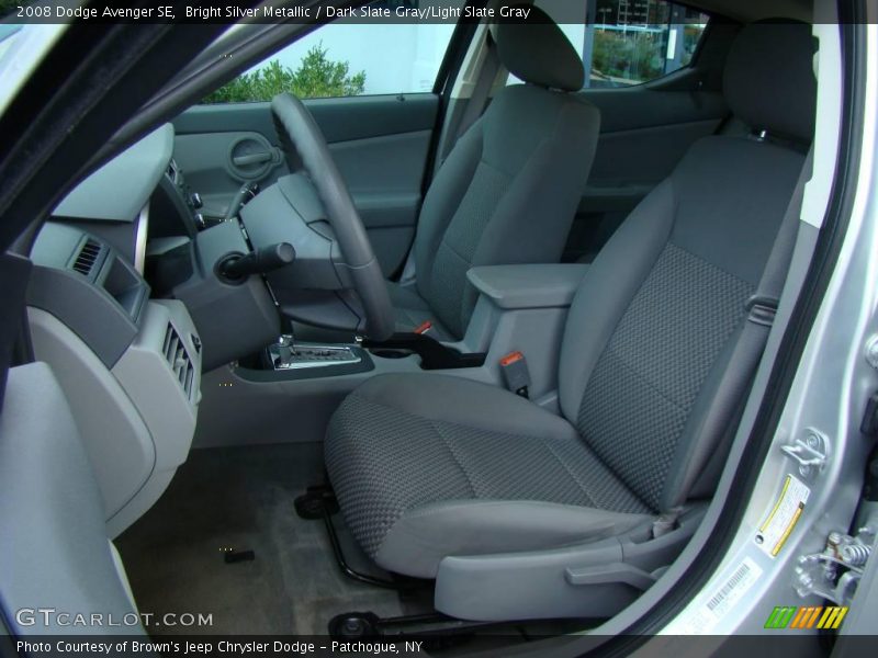 Bright Silver Metallic / Dark Slate Gray/Light Slate Gray 2008 Dodge Avenger SE