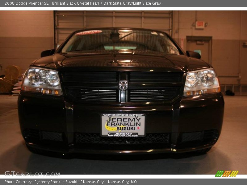 Brilliant Black Crystal Pearl / Dark Slate Gray/Light Slate Gray 2008 Dodge Avenger SE