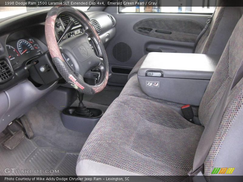 Emerald Green Pearl / Gray 1998 Dodge Ram 1500 Laramie SLT Extended Cab 4x4