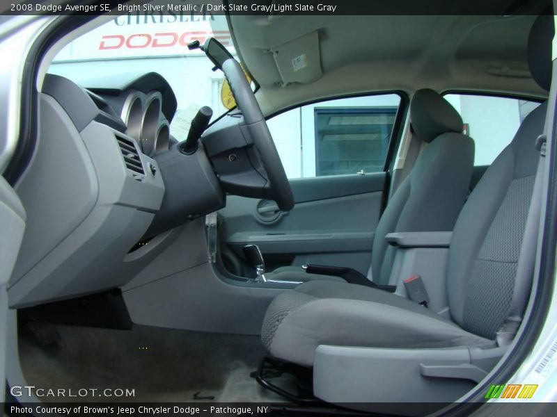 Bright Silver Metallic / Dark Slate Gray/Light Slate Gray 2008 Dodge Avenger SE