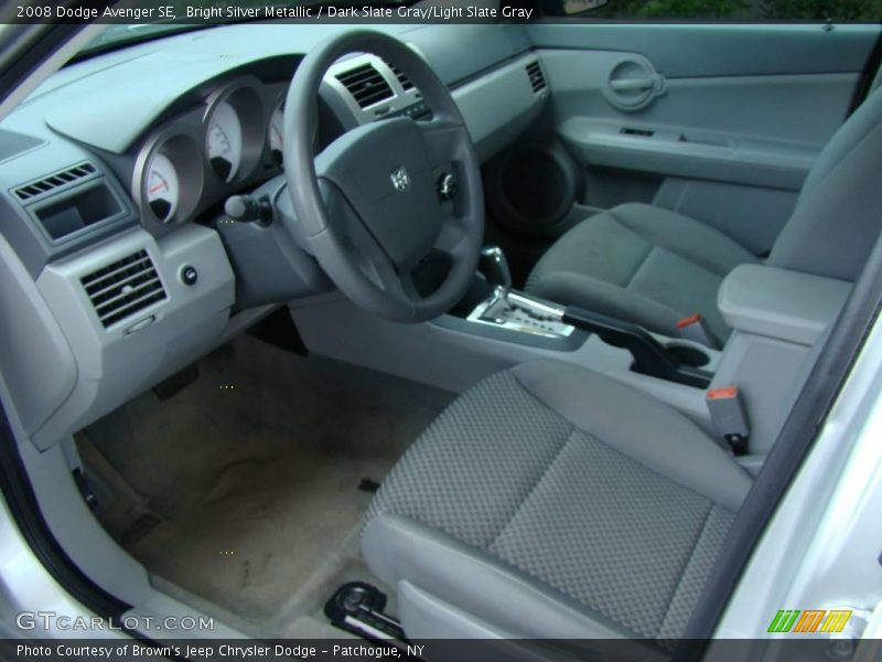 Bright Silver Metallic / Dark Slate Gray/Light Slate Gray 2008 Dodge Avenger SE