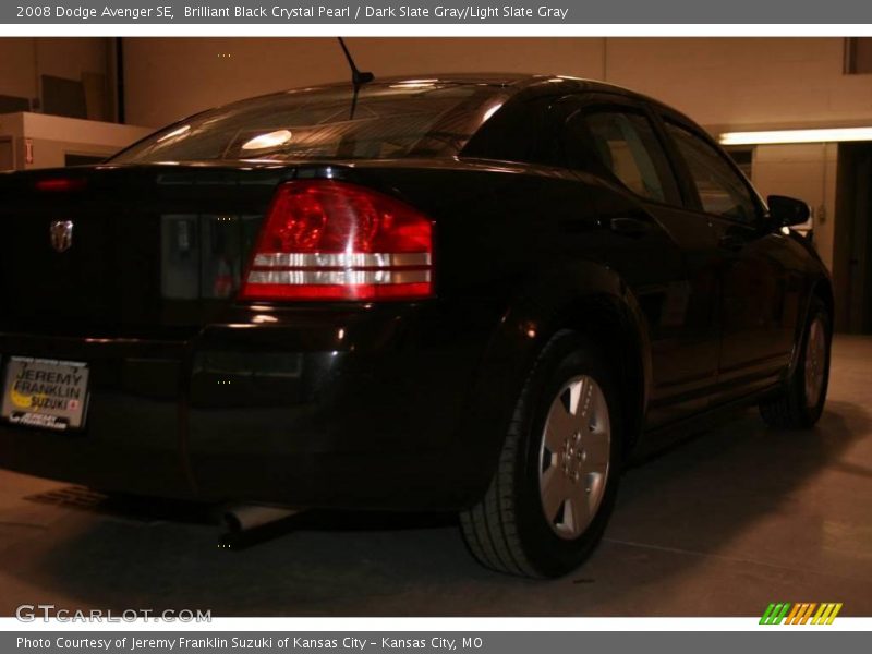 Brilliant Black Crystal Pearl / Dark Slate Gray/Light Slate Gray 2008 Dodge Avenger SE