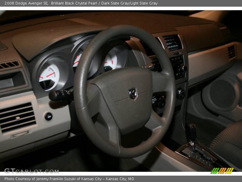Brilliant Black Crystal Pearl / Dark Slate Gray/Light Slate Gray 2008 Dodge Avenger SE