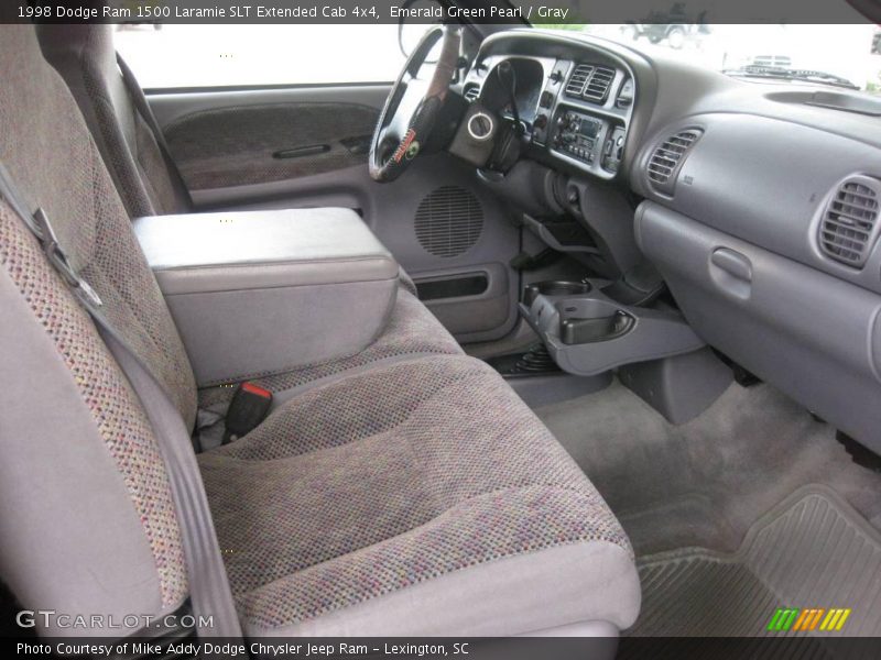 Emerald Green Pearl / Gray 1998 Dodge Ram 1500 Laramie SLT Extended Cab 4x4