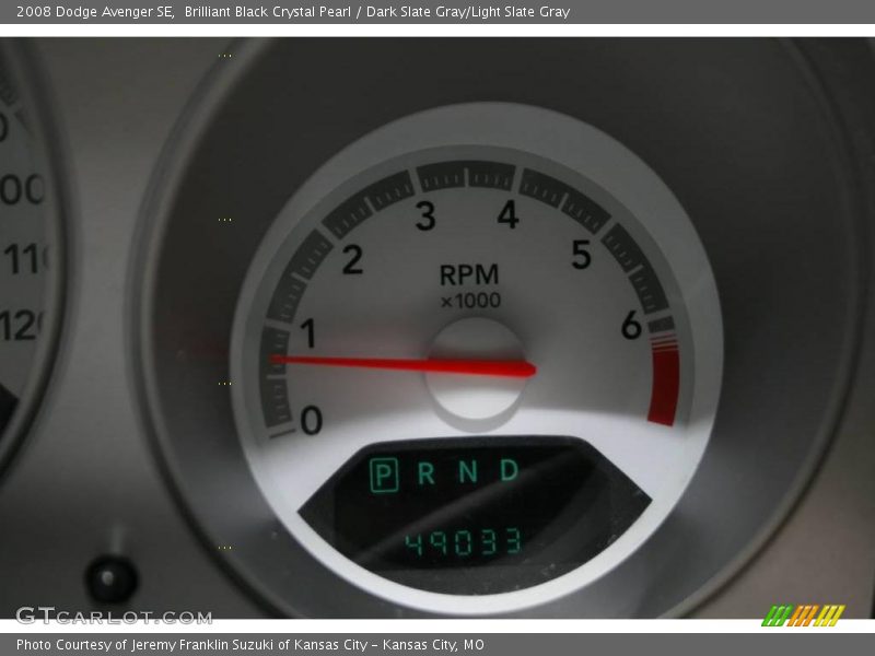 Brilliant Black Crystal Pearl / Dark Slate Gray/Light Slate Gray 2008 Dodge Avenger SE