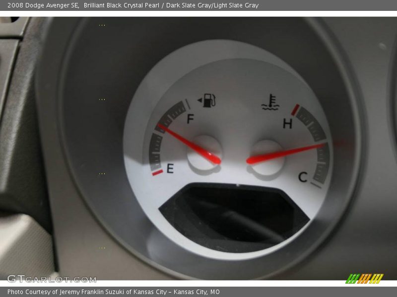 Brilliant Black Crystal Pearl / Dark Slate Gray/Light Slate Gray 2008 Dodge Avenger SE