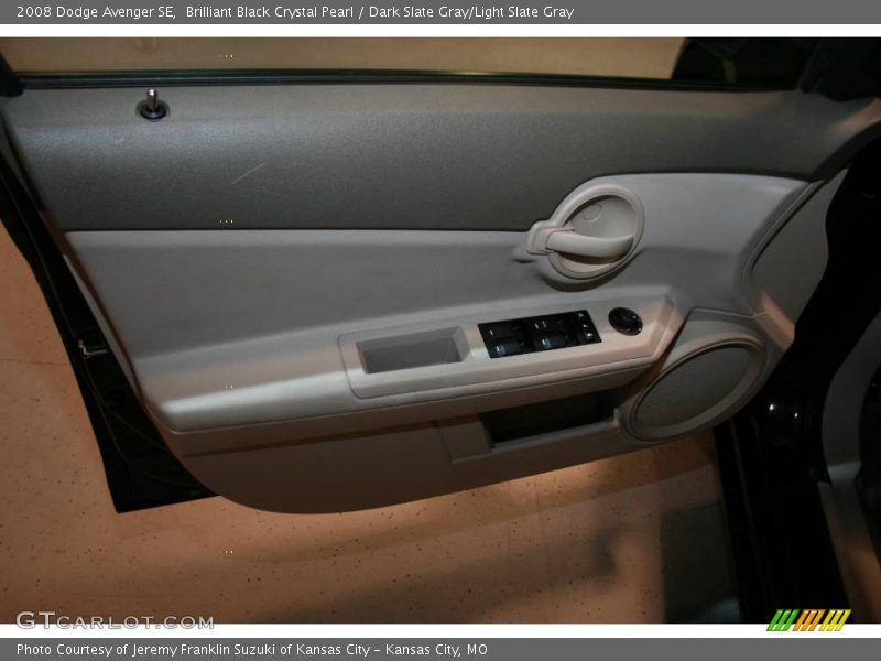Brilliant Black Crystal Pearl / Dark Slate Gray/Light Slate Gray 2008 Dodge Avenger SE