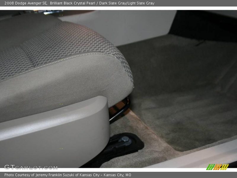 Brilliant Black Crystal Pearl / Dark Slate Gray/Light Slate Gray 2008 Dodge Avenger SE