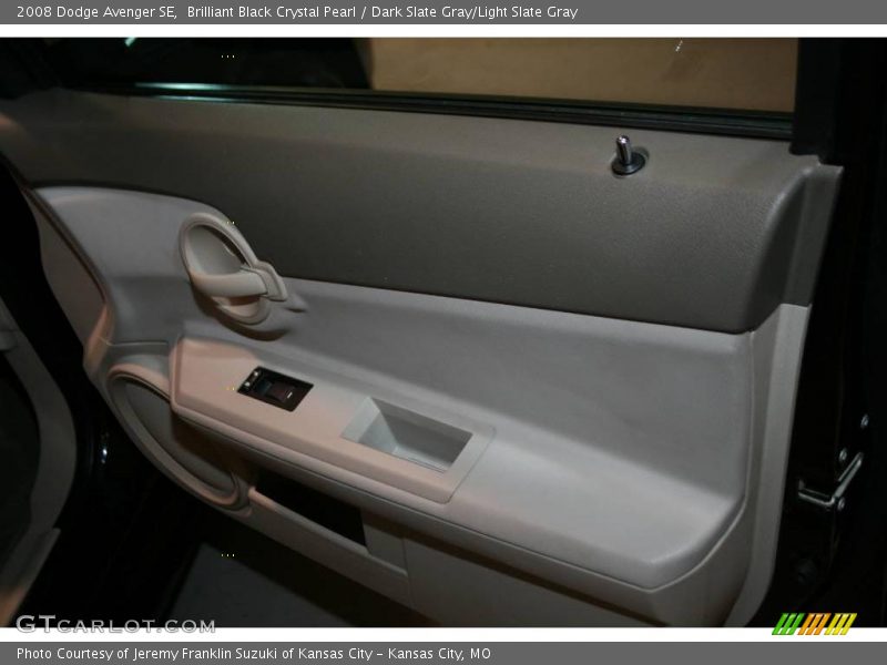 Brilliant Black Crystal Pearl / Dark Slate Gray/Light Slate Gray 2008 Dodge Avenger SE