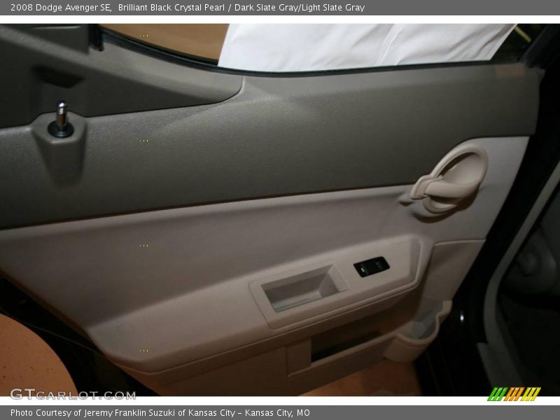 Brilliant Black Crystal Pearl / Dark Slate Gray/Light Slate Gray 2008 Dodge Avenger SE