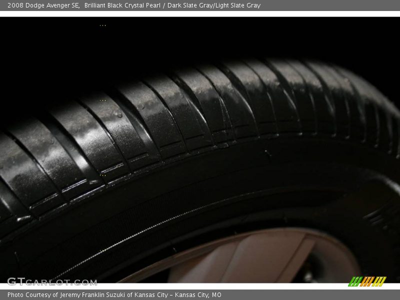 Brilliant Black Crystal Pearl / Dark Slate Gray/Light Slate Gray 2008 Dodge Avenger SE