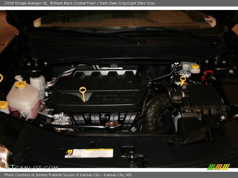 Brilliant Black Crystal Pearl / Dark Slate Gray/Light Slate Gray 2008 Dodge Avenger SE