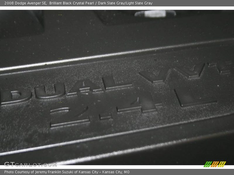 Brilliant Black Crystal Pearl / Dark Slate Gray/Light Slate Gray 2008 Dodge Avenger SE