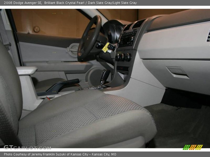 Brilliant Black Crystal Pearl / Dark Slate Gray/Light Slate Gray 2008 Dodge Avenger SE