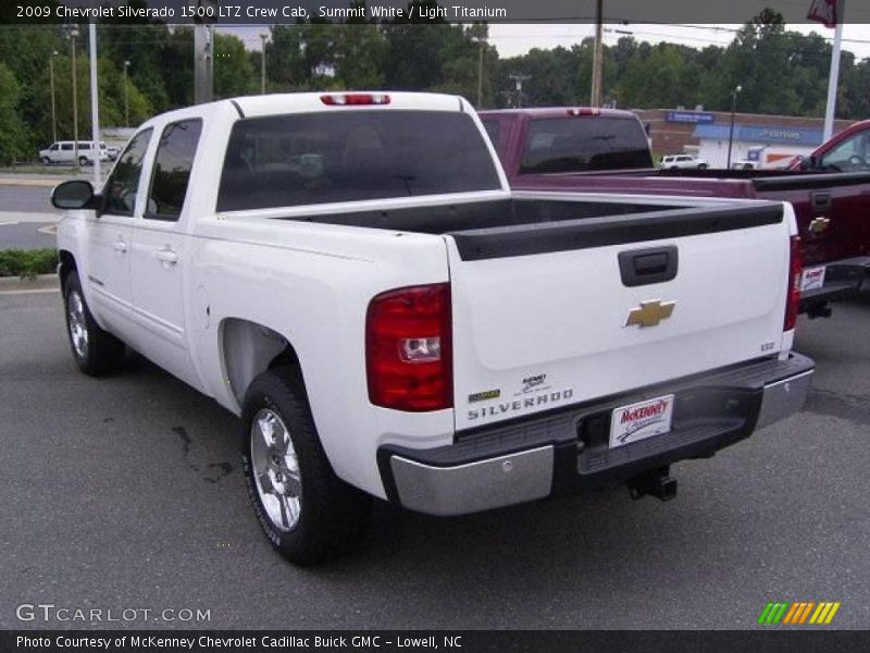 Summit White / Light Titanium 2009 Chevrolet Silverado 1500 LTZ Crew Cab