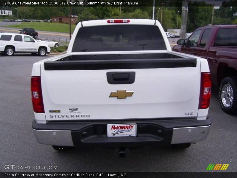 Summit White / Light Titanium 2009 Chevrolet Silverado 1500 LTZ Crew Cab