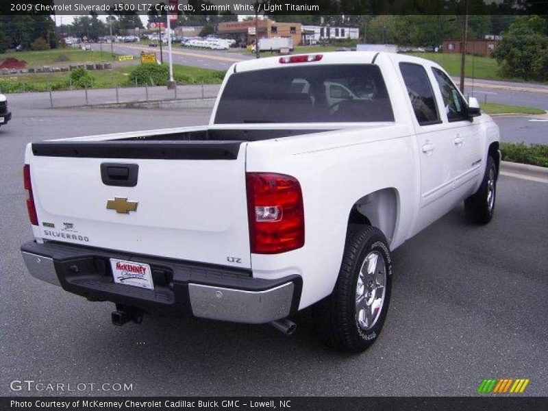Summit White / Light Titanium 2009 Chevrolet Silverado 1500 LTZ Crew Cab