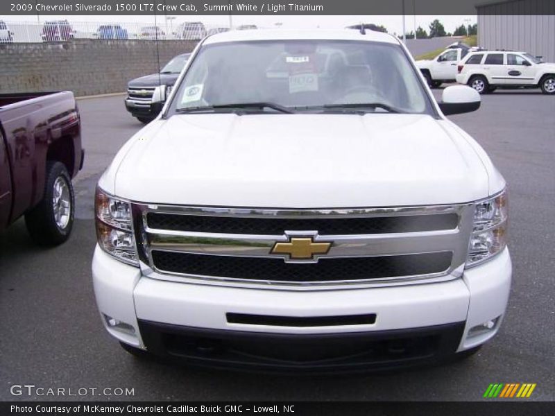 Summit White / Light Titanium 2009 Chevrolet Silverado 1500 LTZ Crew Cab