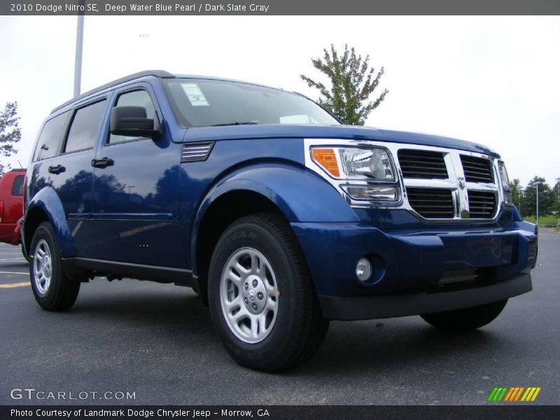 Deep Water Blue Pearl / Dark Slate Gray 2010 Dodge Nitro SE