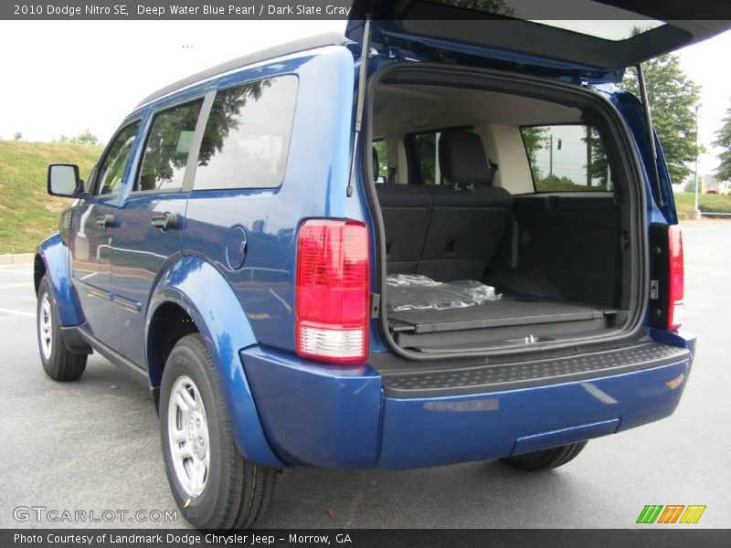 Deep Water Blue Pearl / Dark Slate Gray 2010 Dodge Nitro SE