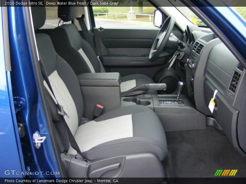 Deep Water Blue Pearl / Dark Slate Gray 2010 Dodge Nitro SE