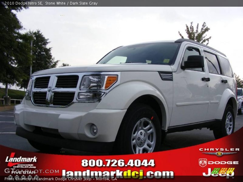 Stone White / Dark Slate Gray 2010 Dodge Nitro SE