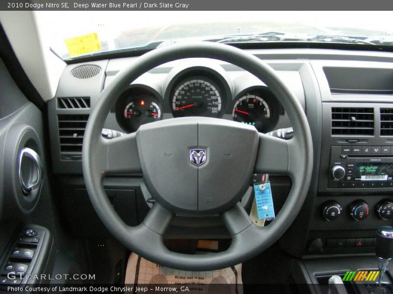Deep Water Blue Pearl / Dark Slate Gray 2010 Dodge Nitro SE