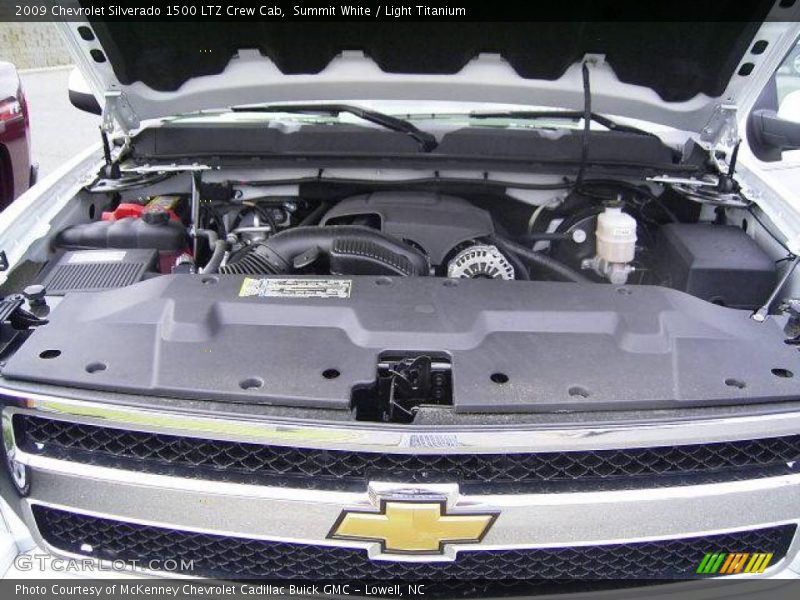 Summit White / Light Titanium 2009 Chevrolet Silverado 1500 LTZ Crew Cab