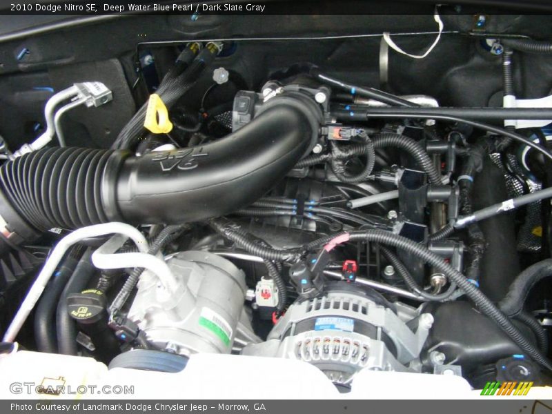 Deep Water Blue Pearl / Dark Slate Gray 2010 Dodge Nitro SE