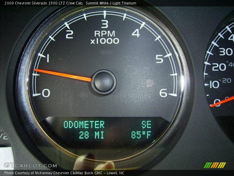 Summit White / Light Titanium 2009 Chevrolet Silverado 1500 LTZ Crew Cab