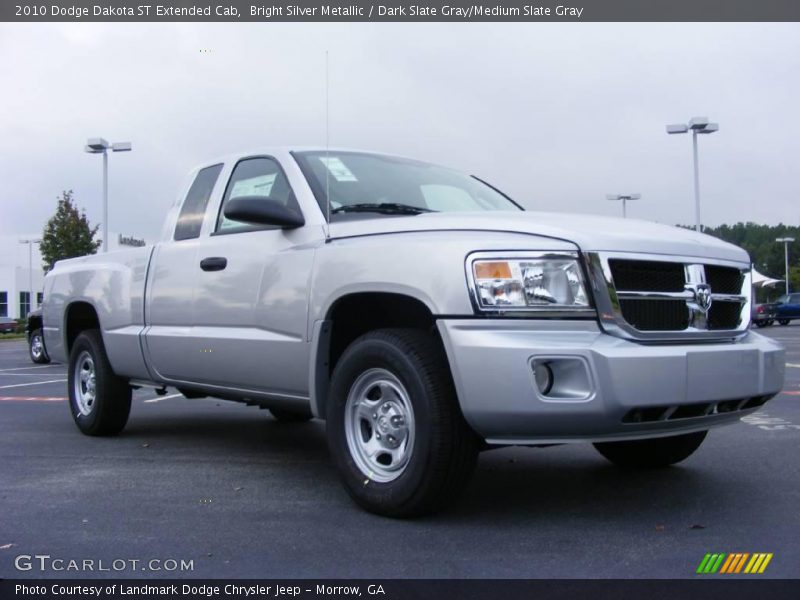 Bright Silver Metallic / Dark Slate Gray/Medium Slate Gray 2010 Dodge Dakota ST Extended Cab