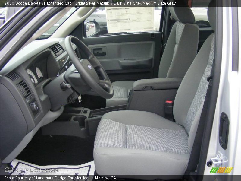 Bright Silver Metallic / Dark Slate Gray/Medium Slate Gray 2010 Dodge Dakota ST Extended Cab