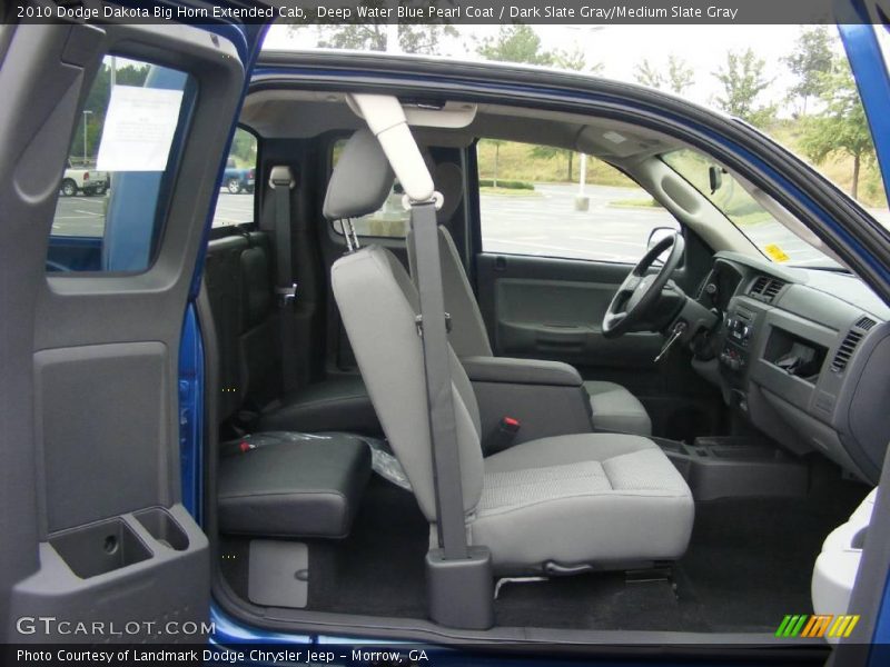 Deep Water Blue Pearl Coat / Dark Slate Gray/Medium Slate Gray 2010 Dodge Dakota Big Horn Extended Cab