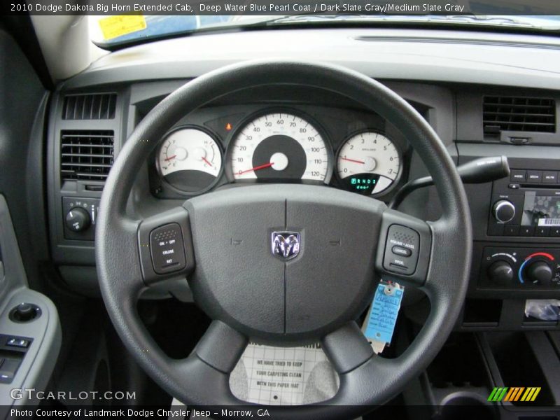 Deep Water Blue Pearl Coat / Dark Slate Gray/Medium Slate Gray 2010 Dodge Dakota Big Horn Extended Cab