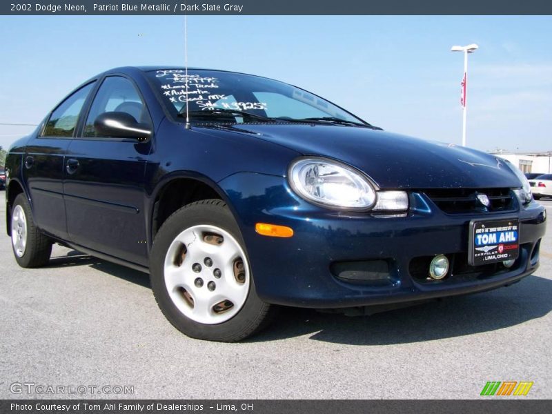 Patriot Blue Metallic / Dark Slate Gray 2002 Dodge Neon
