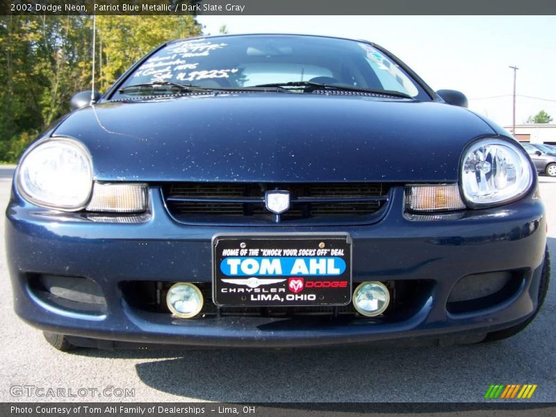 Patriot Blue Metallic / Dark Slate Gray 2002 Dodge Neon
