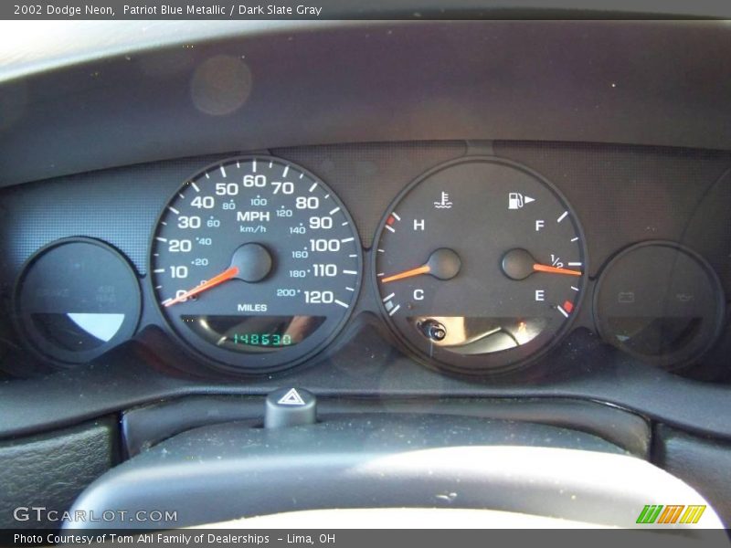 Patriot Blue Metallic / Dark Slate Gray 2002 Dodge Neon