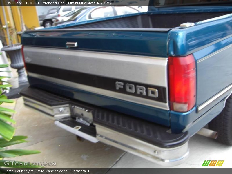 Bimini Blue Metallic / Grey 1993 Ford F150 XLT Extended Cab