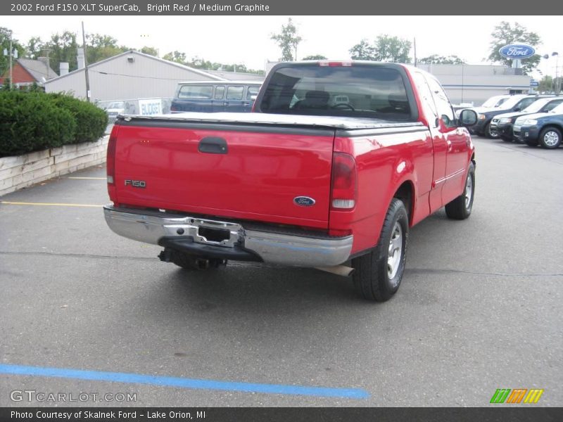 Bright Red / Medium Graphite 2002 Ford F150 XLT SuperCab