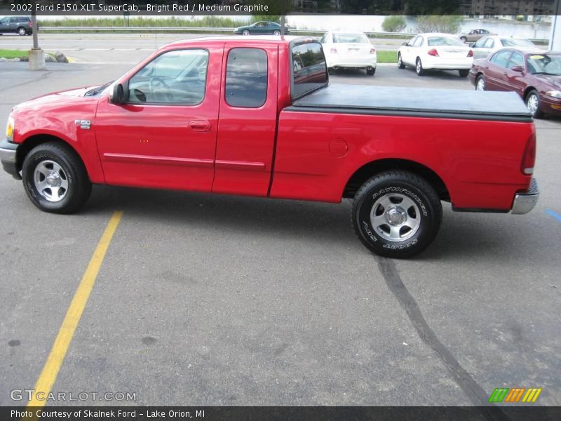 Bright Red / Medium Graphite 2002 Ford F150 XLT SuperCab
