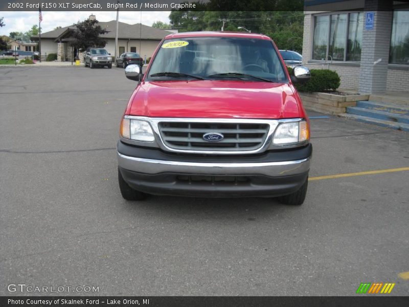 Bright Red / Medium Graphite 2002 Ford F150 XLT SuperCab
