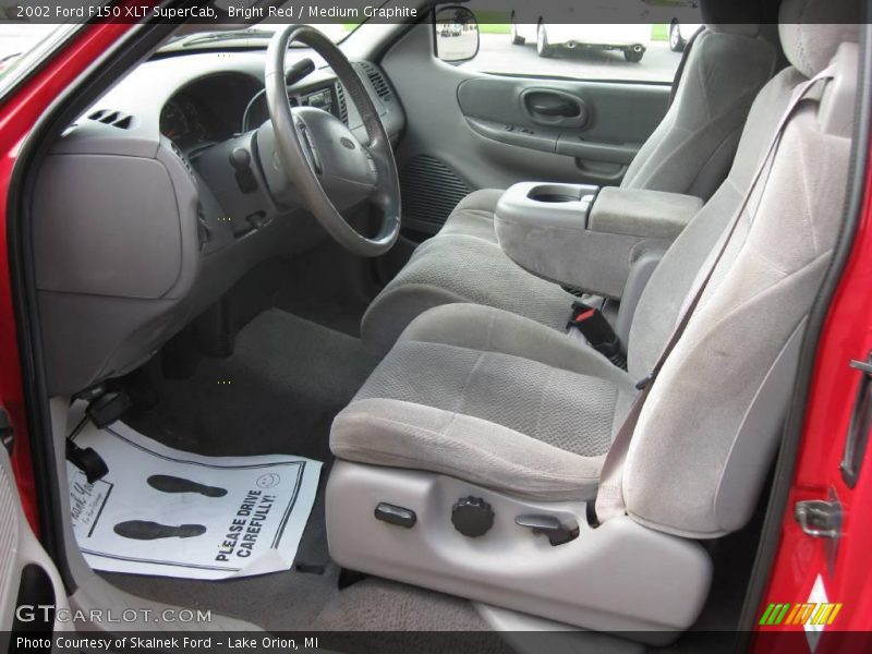 Bright Red / Medium Graphite 2002 Ford F150 XLT SuperCab